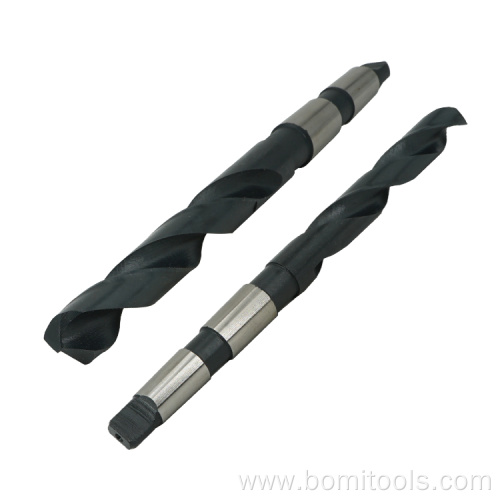 Morse Taper Drill Bits Black and White